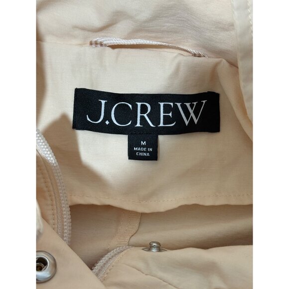 J.Crew Womens Perfect Lightweight Jacket Soft Champagne Rain Coat Size M - Picture 5 of 8